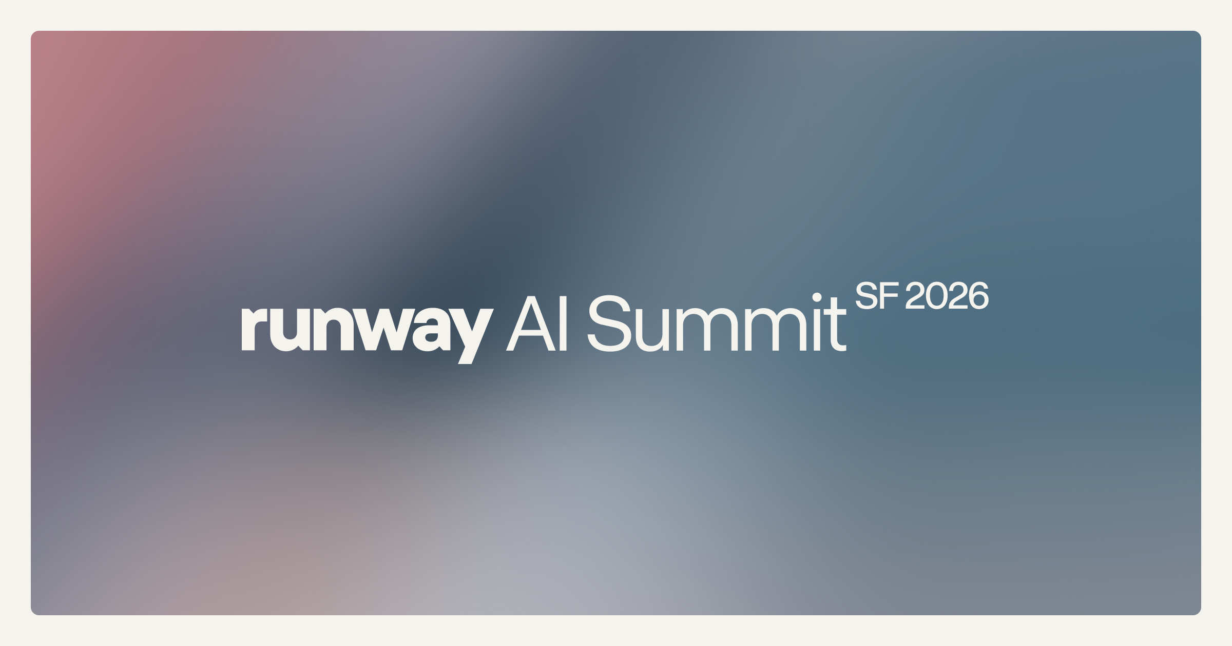 Runway AI Summit SF 2026